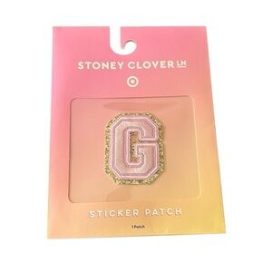 Stoney Clover Lane x Target Pink Gold Varsity Letter Sparkle Patch “G”